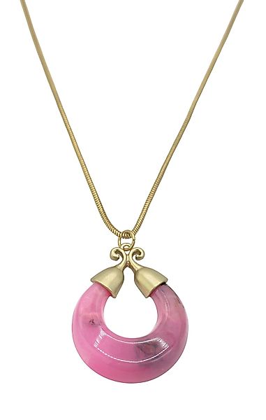 COLLEZIONE ALESSANDRO Kette mit Anhänger "Marble Glow" altgold mit marmorie günstig online kaufen