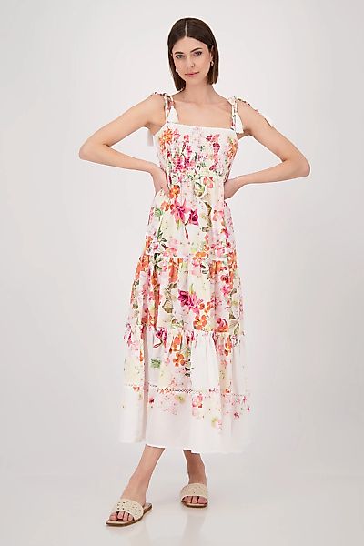 Monari Maxikleid "Kleid Blumenverlauf allov.", mit gesmoktem Oberteil und T günstig online kaufen
