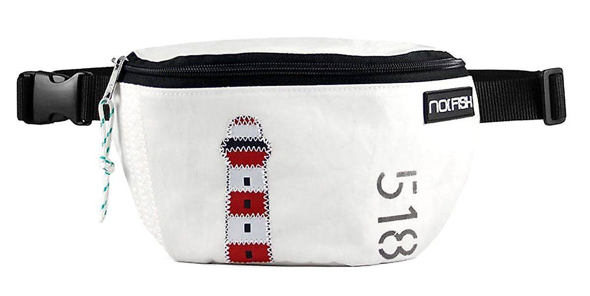 NO FISH Bauchtasche Gürteltasche Leuchtturm Rot günstig online kaufen