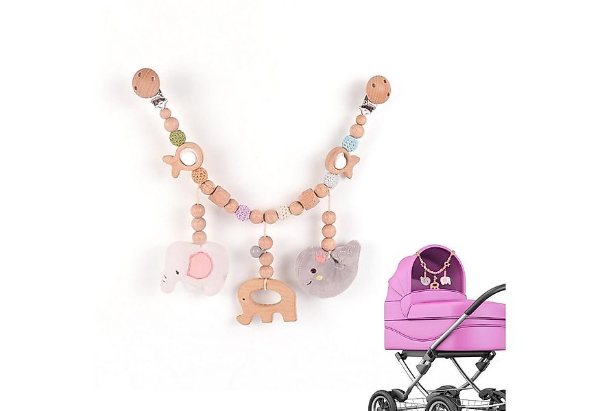 CLTYQ Kinderwagenkette Holz Baby, Kinderwagenkette, Kinderwagen Spielzeug M günstig online kaufen
