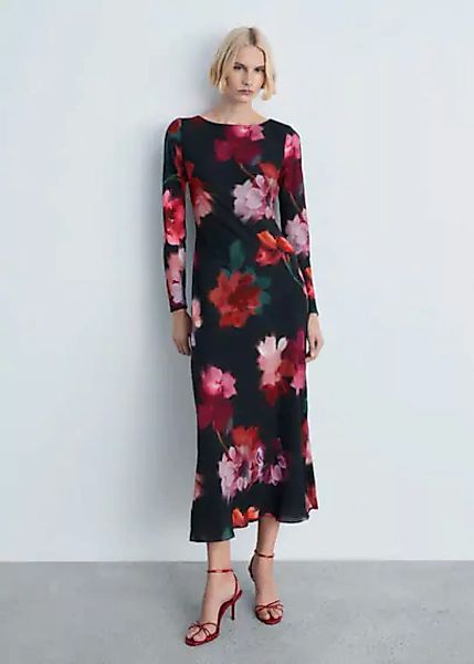 Midikleid mit floralem Muster günstig online kaufen