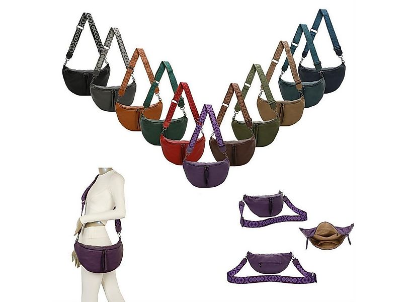 ITALYSHOP24 Schultertasche Damen Brusttasche Umhängetasche CrossBody Tasche günstig online kaufen