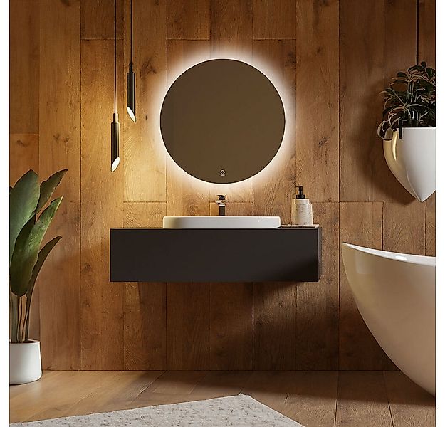 HOME DELUXE LED-Lichtspiegel Rund SILA - Ø60~100cm, Dimmbar & Antibeschlags günstig online kaufen