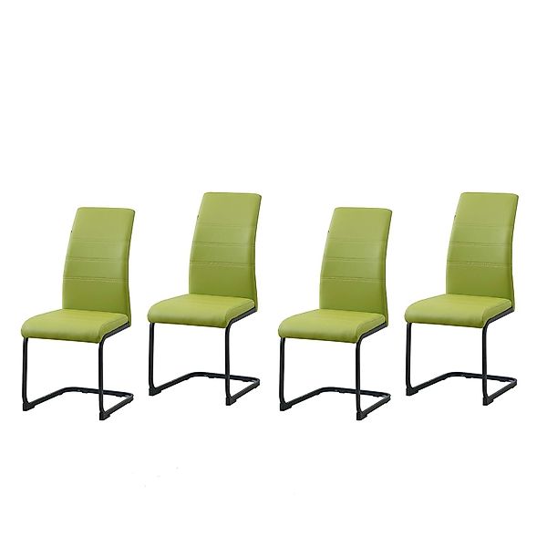 HTI-Living Freischwinger Schwingstuhl SallyP PU Grün günstig online kaufen