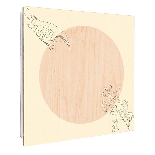 Banjado Großer Schlüsselbox Holz 30x30cm Weiß Scharnier Rechts 50 Haken Sch günstig online kaufen