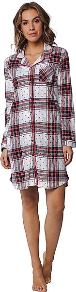 Rebelle Nachthemd Damen Schlafshirt geknöpft (1-tlg) günstig online kaufen