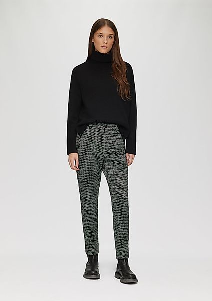 s.Oliver 7/8-Hose Hose Gemusterte Stoffhose mit günstig online kaufen