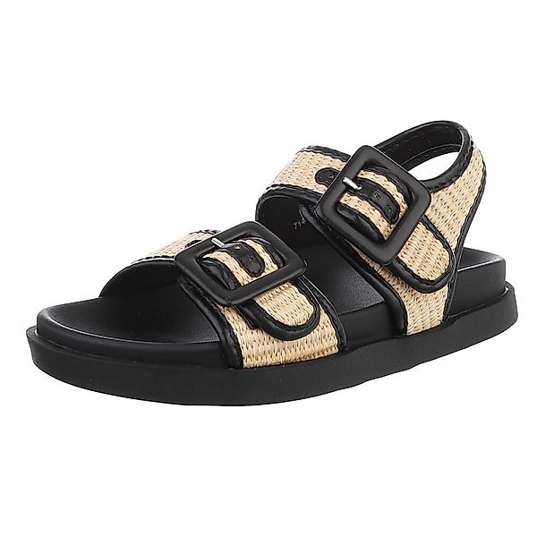 Ital-Design Moderne Damen-Sandalen mit Schnallen für günstig online kaufen