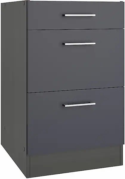 KOCHSTATION Unterschrank »KS-Milan« Auszugschrank 50 cm, matte oder hochglä günstig online kaufen