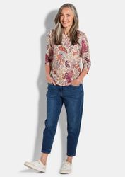 GOLDNER Print-Shirt Florales Jerseyshirt mit Paisley-Muster günstig online kaufen