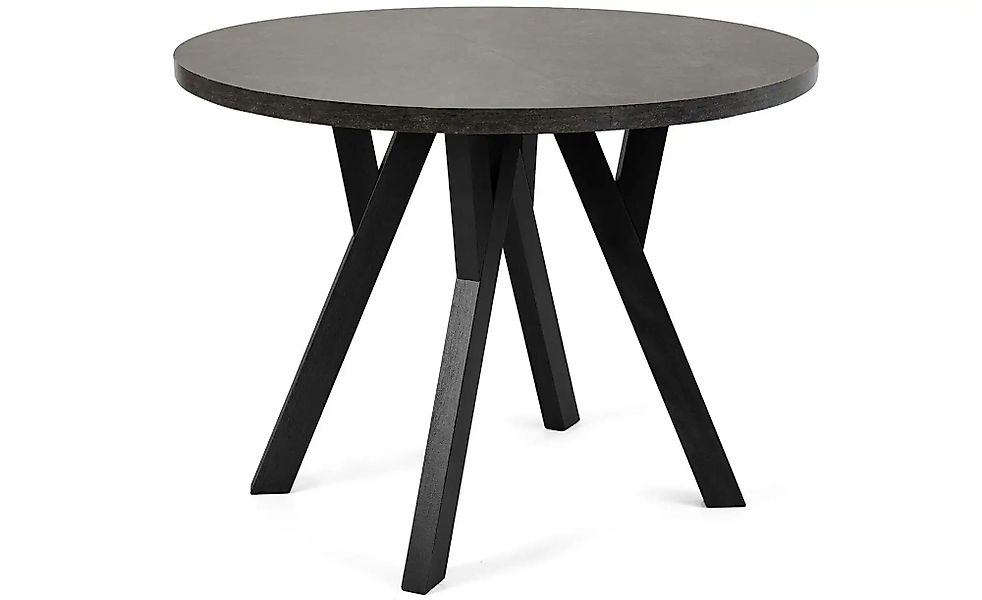 KONSIMO Esstisch   ¦ grau ¦ Maße (cm): B: 100 H: 75  Ø: 100 Tische > Esstis günstig online kaufen