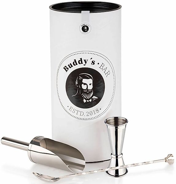 Buddys Cocktail-Set "Gin Tonic Set Basic" 1 Barlöffel, 1 Barmaß, 1 Eisschau günstig online kaufen