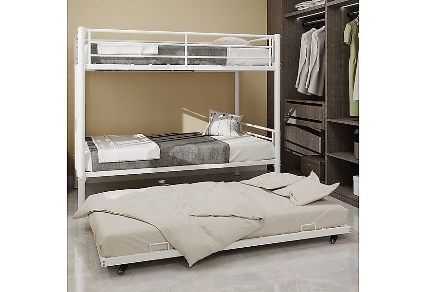 Odikalo Etagenbett Kinderbett Metallbett Hochbett Ausziehbett Leiter 90x190 günstig online kaufen