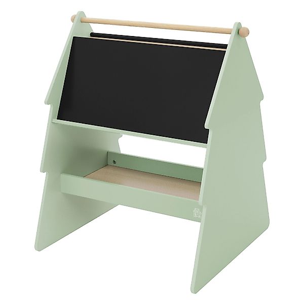 Joyz Kreidetafel Kinder Tanne 68x60x80 cm Grün-Natur Doppelseitig aus Holz günstig online kaufen