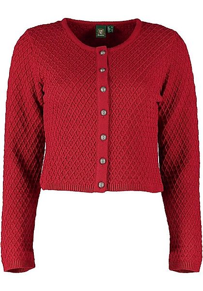 OS Trachten Strickjacke Quivun Trachtenjacke mit Rautenmuster günstig online kaufen