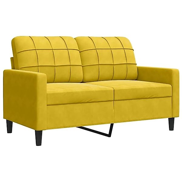 vidaXL 2-Sitzer-Sofa Gelb 120 cm Samt 4007620 günstig online kaufen