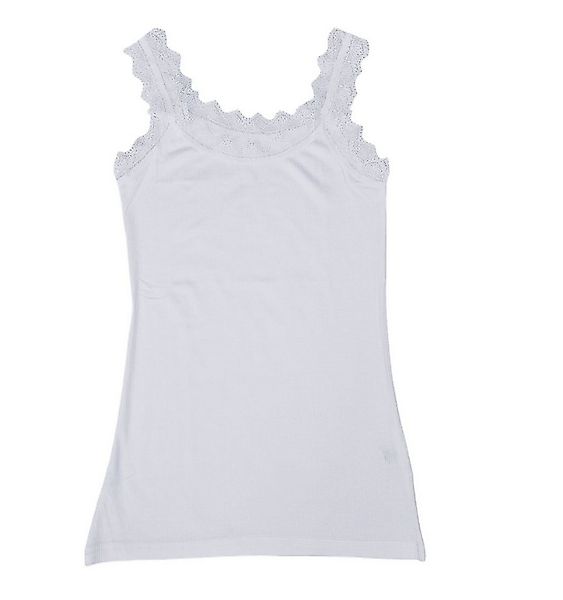 Toker Collection® Achseltop Damen Modal Top mit elastischer Spitze (Packung günstig online kaufen