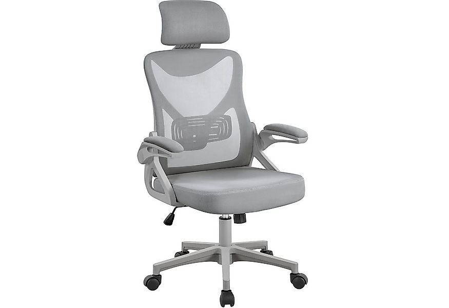 Yaheetech Drehstuhl, Bürostuhl Ergonomisch, Schreibtischstuhl mit Hochklapp günstig online kaufen
