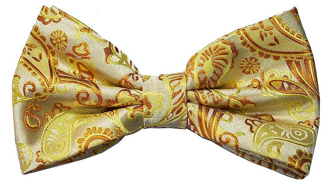 Paul Malone Fliege Herren Schleife modern elegant paisley gold Fliege-V16 ( günstig online kaufen