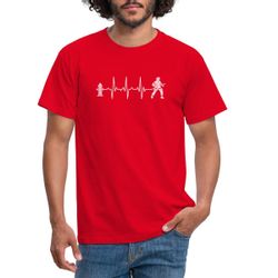 Spreadshirt T-Shirt Feuerwehrmann Feuerwehr Geschenk Herzschlag günstig online kaufen