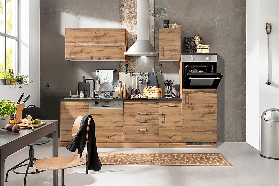 KOCHSTATION Küchenzeile »KS-Colmar«, ohne E-Geräte, Breite 270 cm günstig online kaufen