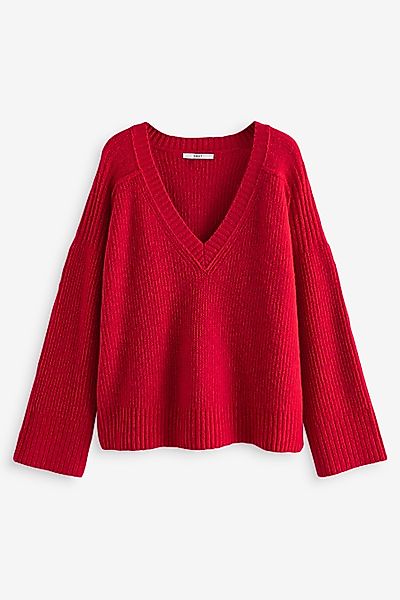 Next V-Ausschnitt-Pullover Weicher Strickpullover mit V-Ausschnitt günstig online kaufen