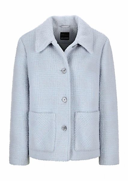 GOLDNER Kurzjacke "Kurzgröße Flauschige Winterjacke mit Hemdkragen" Mit far günstig online kaufen