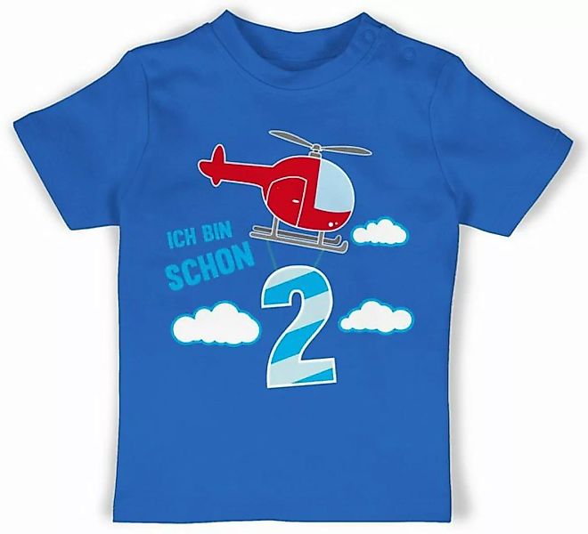 Shirtracer T-Shirt Ich bin schon zwei Hubschrauber 2. Geburtstag günstig online kaufen