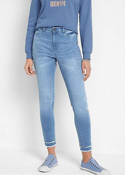 bonprix 7/8-Jeans im Five-Pocket Style und mit ausgefranster Kante am Beina günstig online kaufen