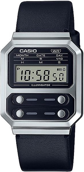 CASIO Quarzuhr Herrenuhr Kalender, Stoppfunktion - Casio Modell: A100WEL-1A günstig online kaufen