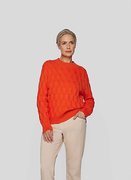 Rabe Strickpullover, in melierter Streifen-Optik günstig online kaufen