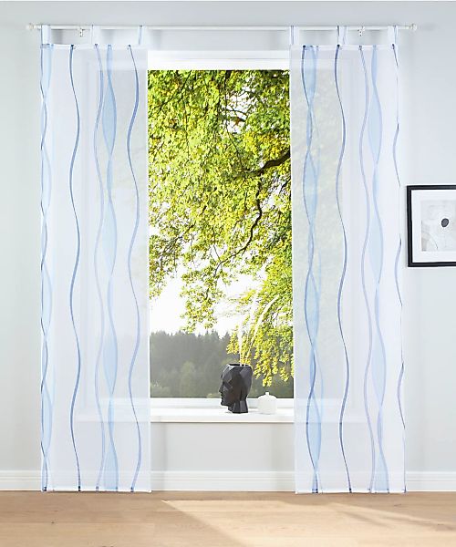 my home Schiebegardine "Dimona" Schlaufen 2 Stk. tlg. 2er-Set, Fertiggardin günstig online kaufen