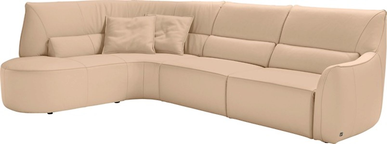 Egoitaliano Ecksofa »Puffy, extravagant & edel, Retro Designsofa, hoher Sit günstig online kaufen