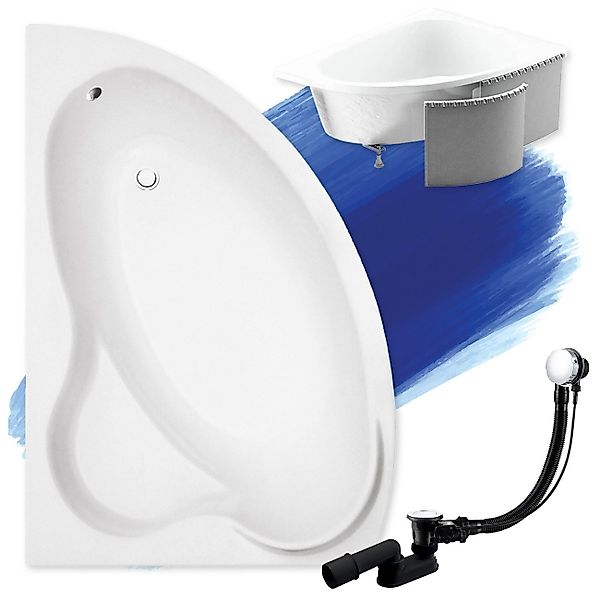 KOLMAN Badewanne Eckbadewanne Ada 140x90, (Links/Rechts), günstig online kaufen
