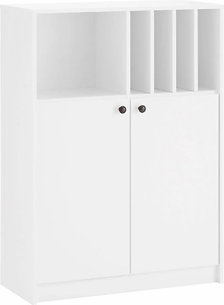 OTTO home Aktenschrank "Licia" viel Stauraum, 2 Türen und 5 offene Fächer günstig online kaufen