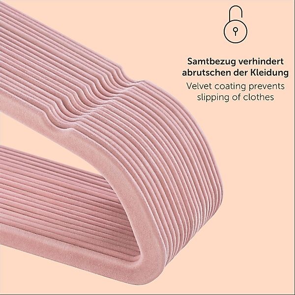 Blumtal Kleiderbügel Rutschfest - Samtoptik - günstig online kaufen