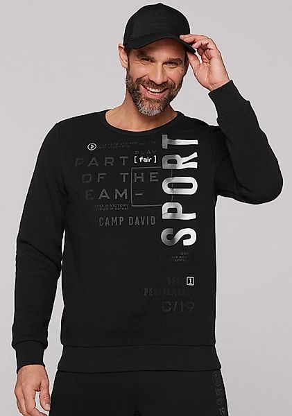 CAMP DAVID Sweatshirt mit Schriftzügen günstig online kaufen