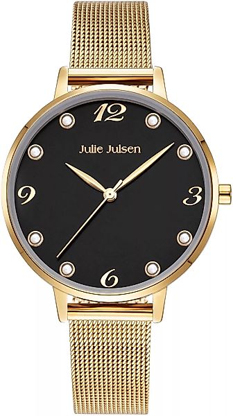 Julie Julsen Quarzuhr "Julie Julsen Pearl Gold Black, JJW1011YGME-S", Perle günstig online kaufen