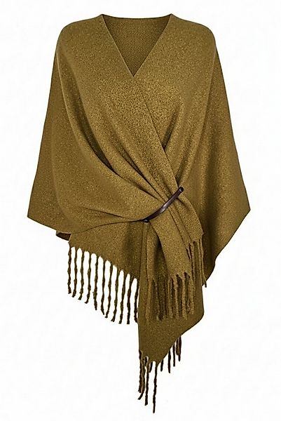 dy_mode Strickponcho 3-in-1 Damen Poncho, Umhang, Stola & Winterschal mit F günstig online kaufen