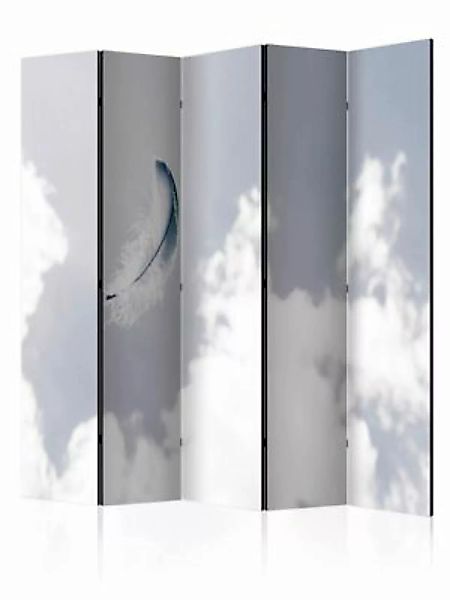 artgeist Paravent Angelic Feather II [Room Dividers] blau-kombi Gr. 225 x 1 günstig online kaufen