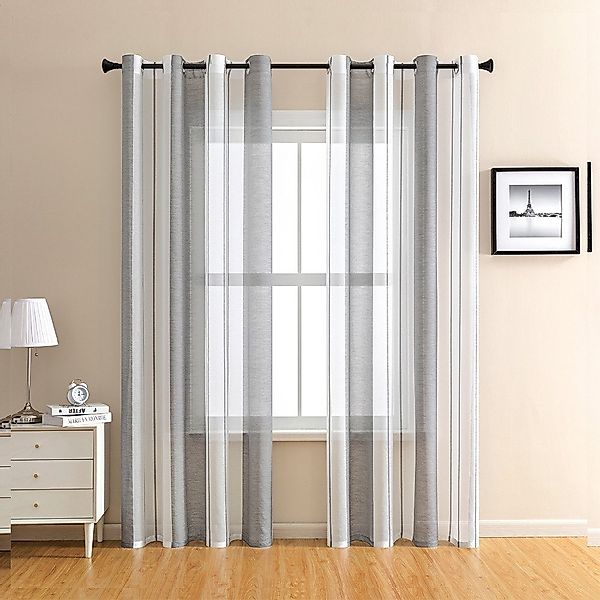NUODWELL Gardine 2er Set Voile Gardinen günstig online kaufen
