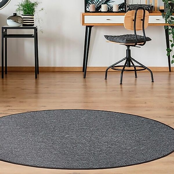 Andiamo Teppich »Luton, Made in Germany«, rund, 5 mm Höhe, melierte Optik, günstig online kaufen