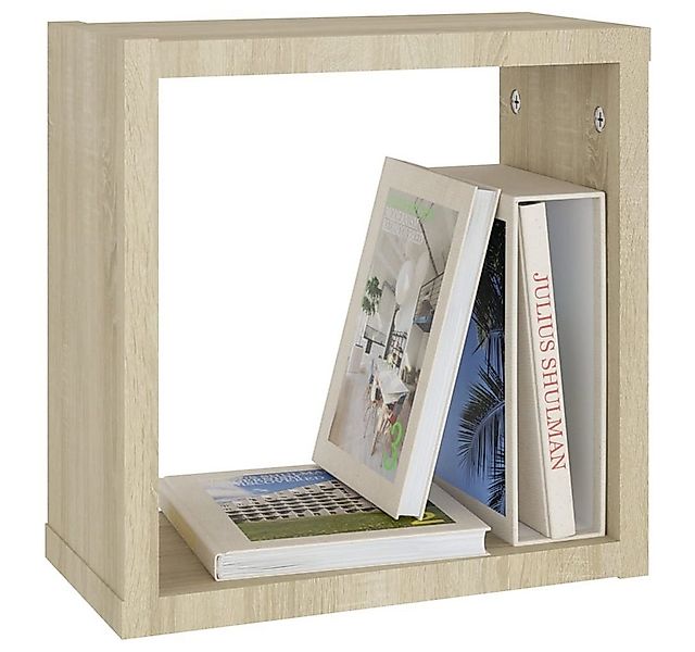 furnicato Wandregal Würfelregale 2 Stk. Sonoma-Eiche 30x15x30 cm, 2-tlg. günstig online kaufen