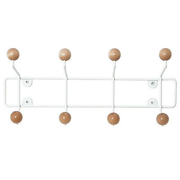 Present Time Garderobenhaken Saturnus Garderobe mit 8 Haken in Holzoptik günstig online kaufen