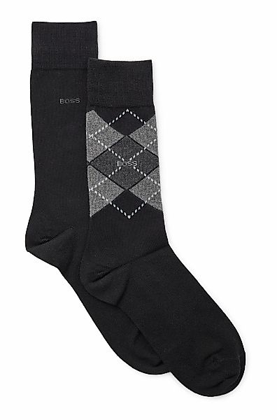 BOSS Socken "2P RS Argyle CC" Packung, 2er Pack, 2 Paar tlg. mit BOSS Schri günstig online kaufen