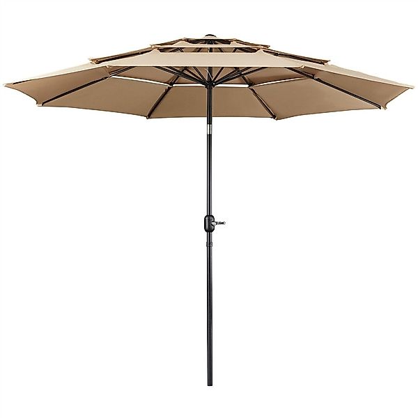 Yaheetech Sonnenschirm ∅ 324cm, Gartenschirm Outdoor günstig online kaufen
