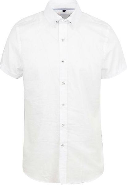 Suitable Short Sleeve Hemd Leinen Weiß - Größe M günstig online kaufen