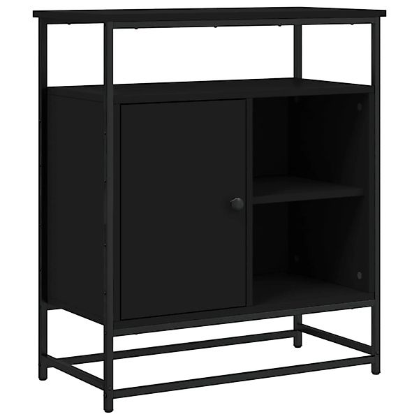 vidaXL Sideboard Schwarz 69x35x80 cm Holzwerkstoff 835544 günstig online kaufen