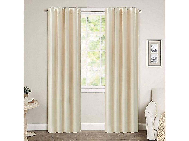 Woltu Vorhang (1 St), Multifunktionsband, blickdicht, mit Kräuselband blick günstig online kaufen