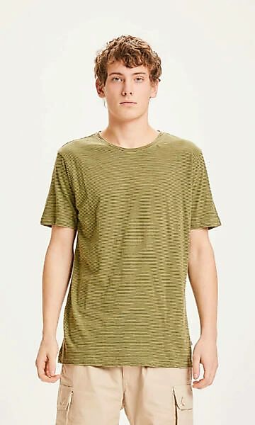 T-shirt - Alder Narrow Striped Tee - Aus Bio-baumwolle günstig online kaufen